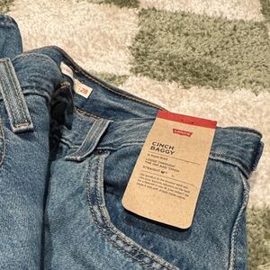 Levi's Blue Denim Cinch Baggy Jeans NWT